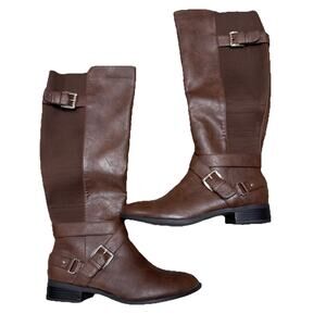 Thalia Sodi Womens Vada Brown Knee High Riding Boots Size US 10 NWOB